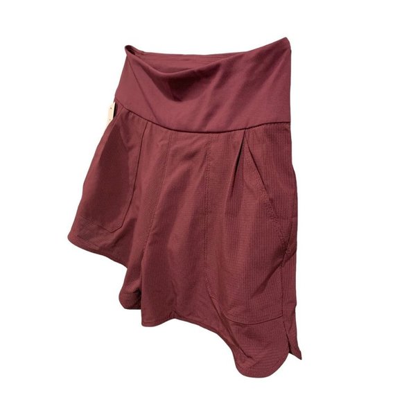 XS Wrangler All Terrain Gear Women's Shorts Pull On Pockets Merlot New - Picture 4 of 14
